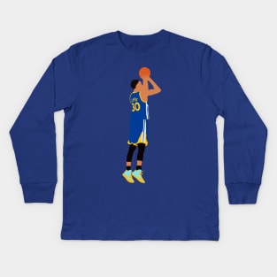 Steph Curry Jumper Kids Long Sleeve T-Shirt